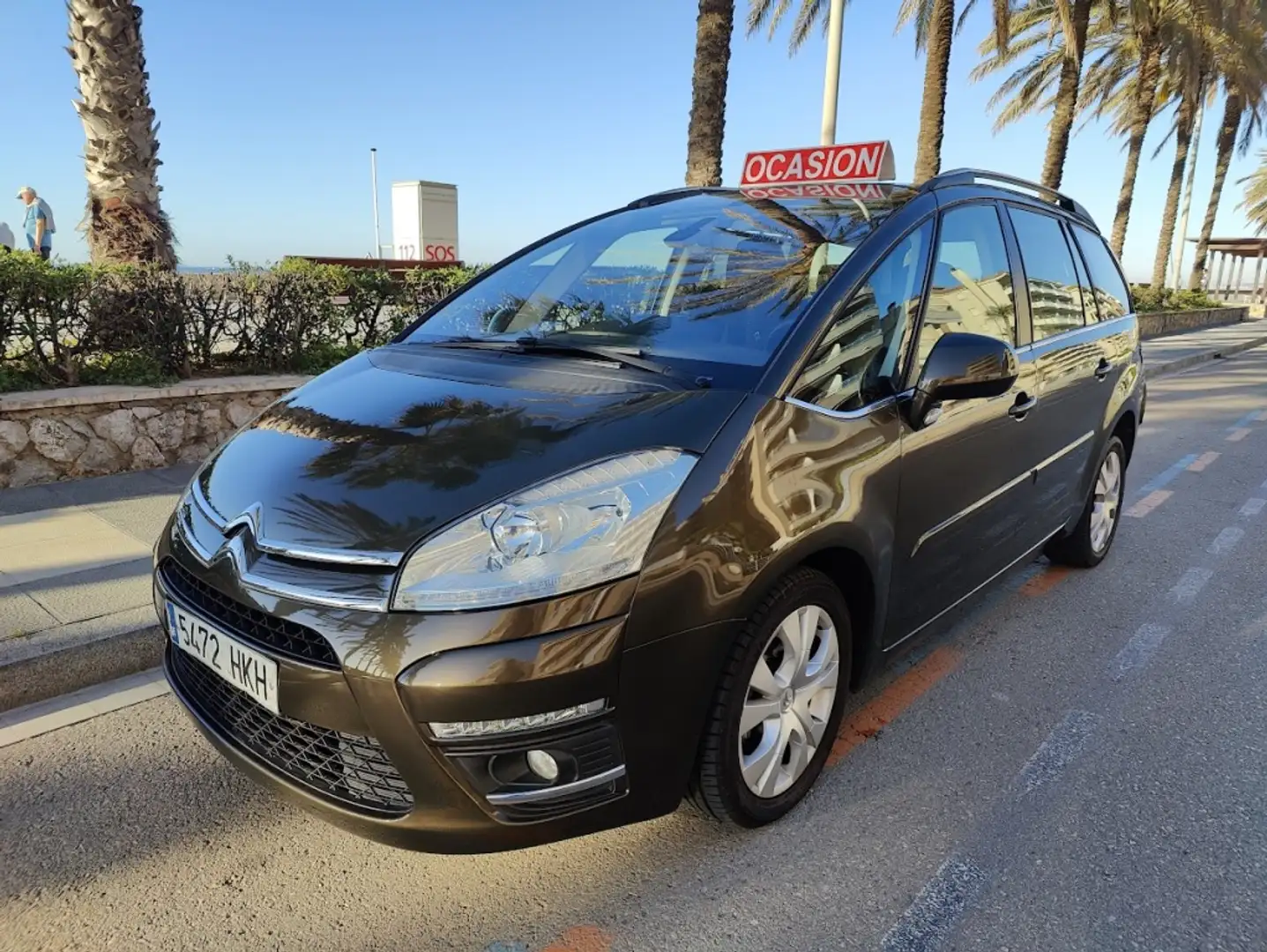 Citroen C4 Grand Picasso 1.6HDI Exclusive+ CMP Marrón - 2