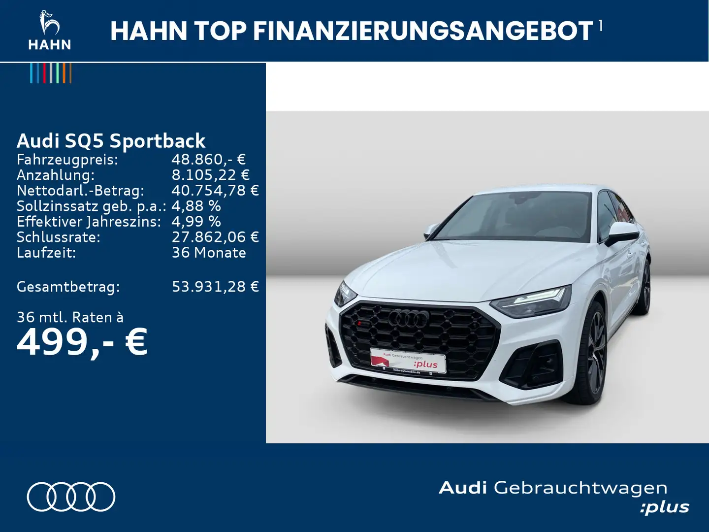 Audi SQ5 TDI quattro Virtual CAM Standh AHK Weiß - 2