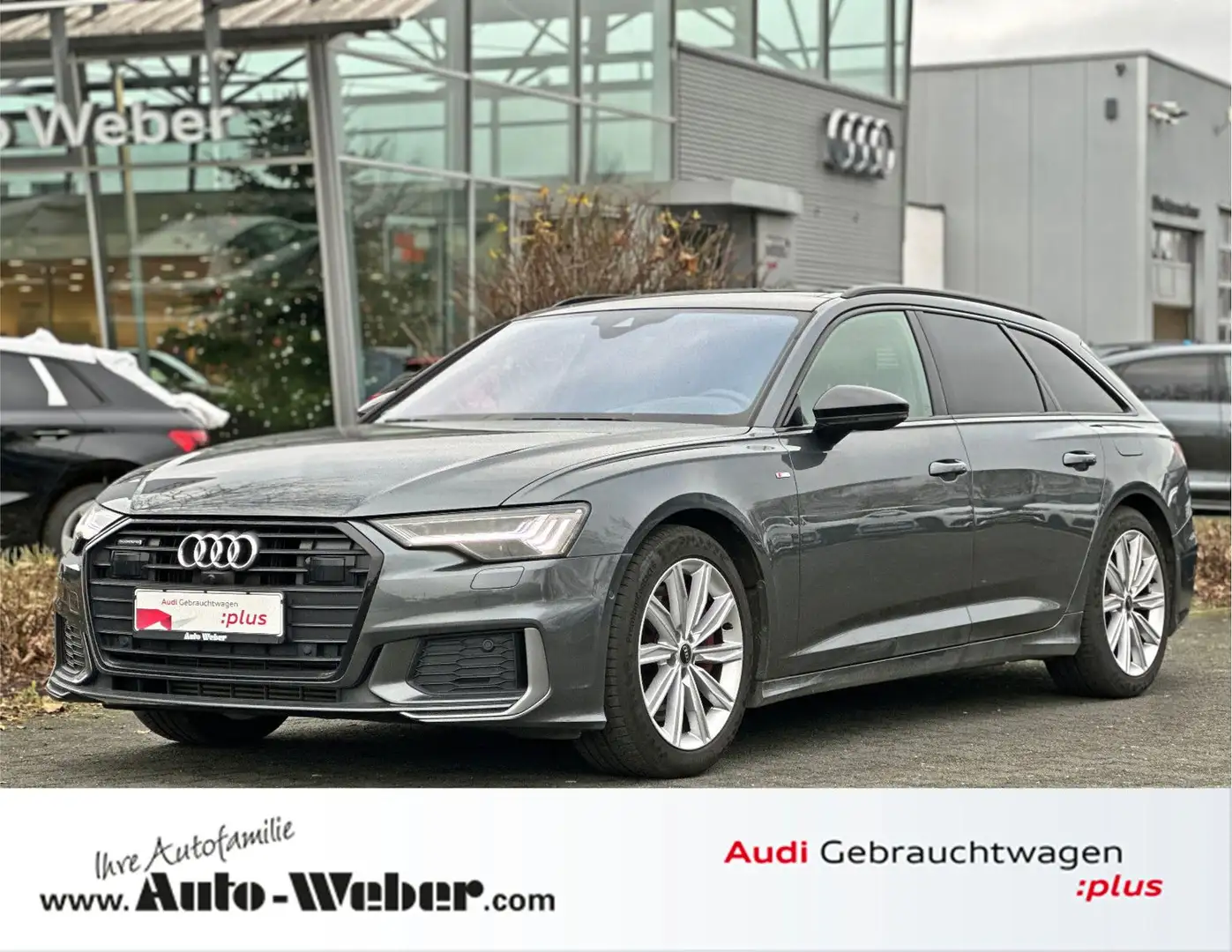 Audi A6 Avant 55TFSIe qu S LINE HuD NACHT PANO 360° Grau - 1
