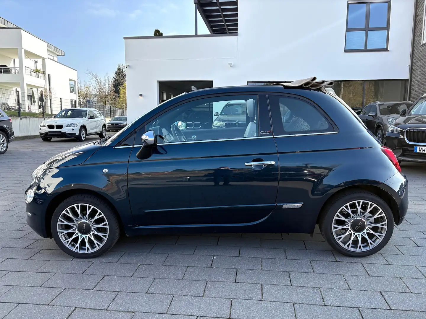 Fiat 500C 0.9 TWINAIR STAR *NAVIGATION * TEILLEDER Blu/Azzurro - 2