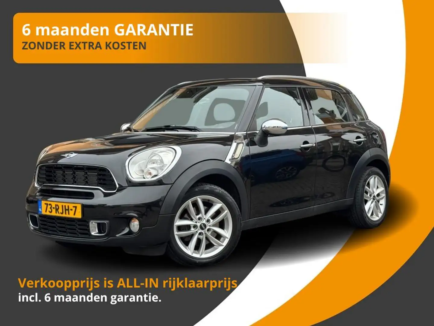 MINI Cooper S Countryman 1.6 COOPER S 184PK PEPPER NAVI/LMV/NL-AUTO Zwart - 1