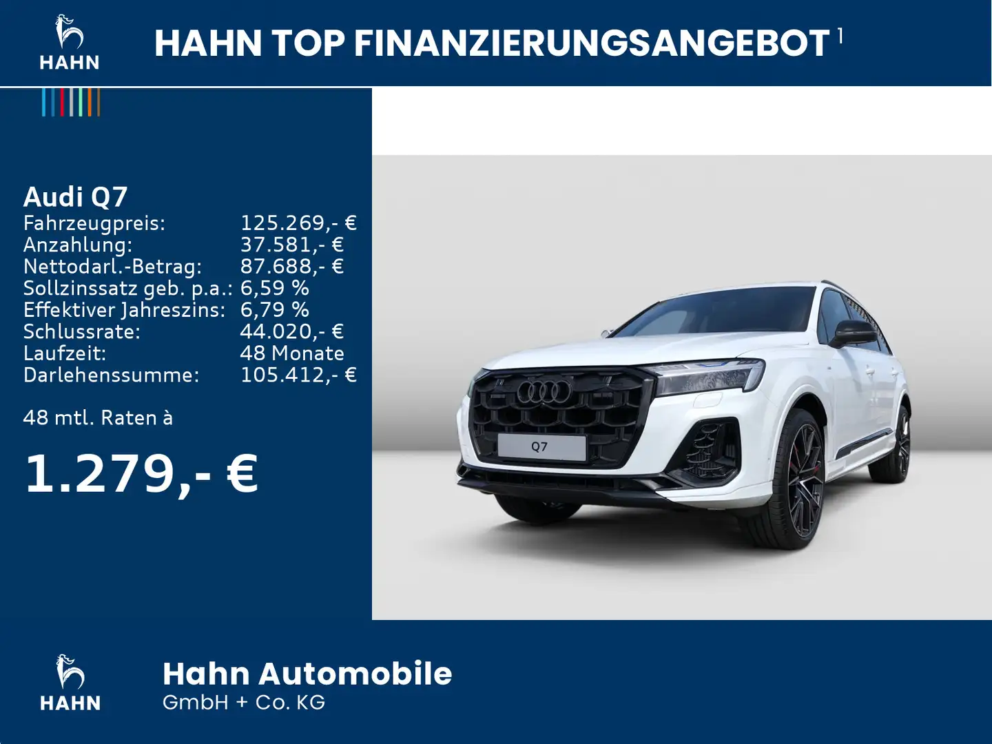 Audi Q7 SUV S line 60 TFSI e quattro 360 Blanc - 2