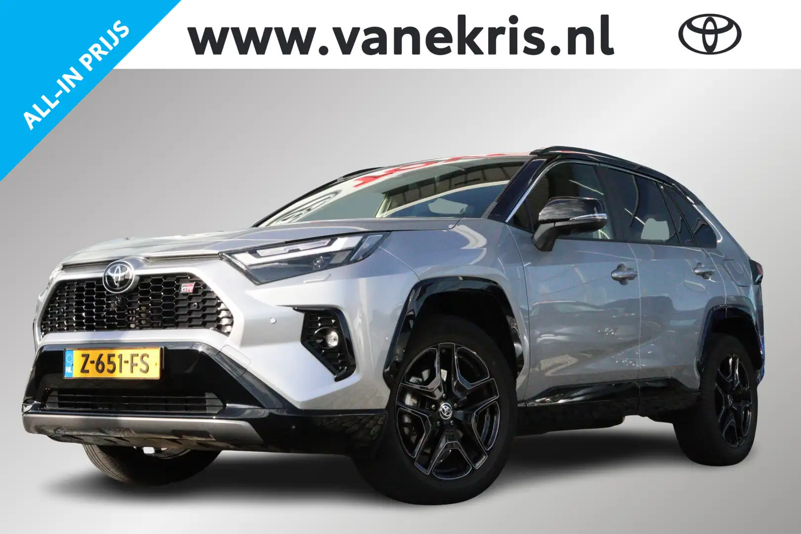 Toyota RAV 4 2.5 Hybrid AWD GR SPORT, Stuurverwarming, BSM, App Grijs - 1