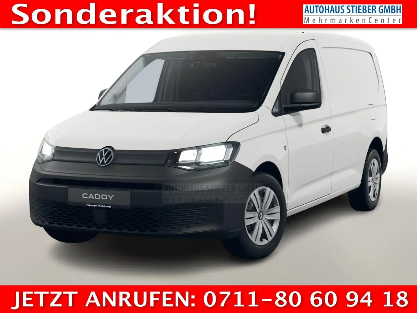 Volkswagen Caddy Cargo Maxi 2.0 TDI 102 Comp AppC PDC Temp 75 kW... Weiß - 1