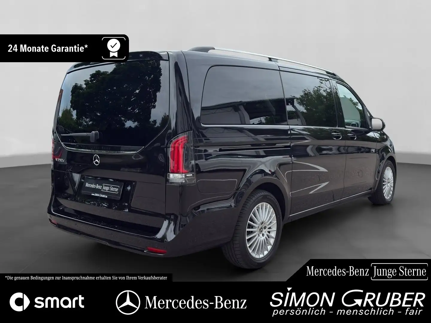 Mercedes-Benz V 250 d STYLE Lang MBeam AHK eTüren 6Sitze 2*AC Negru - 2