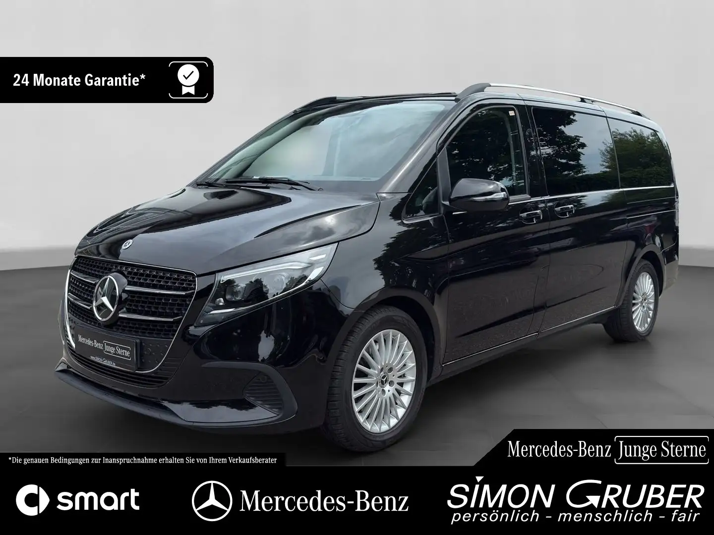 Mercedes-Benz V 250 d STYLE Lang MBeam AHK eTüren 6Sitze 2*AC Negru - 1
