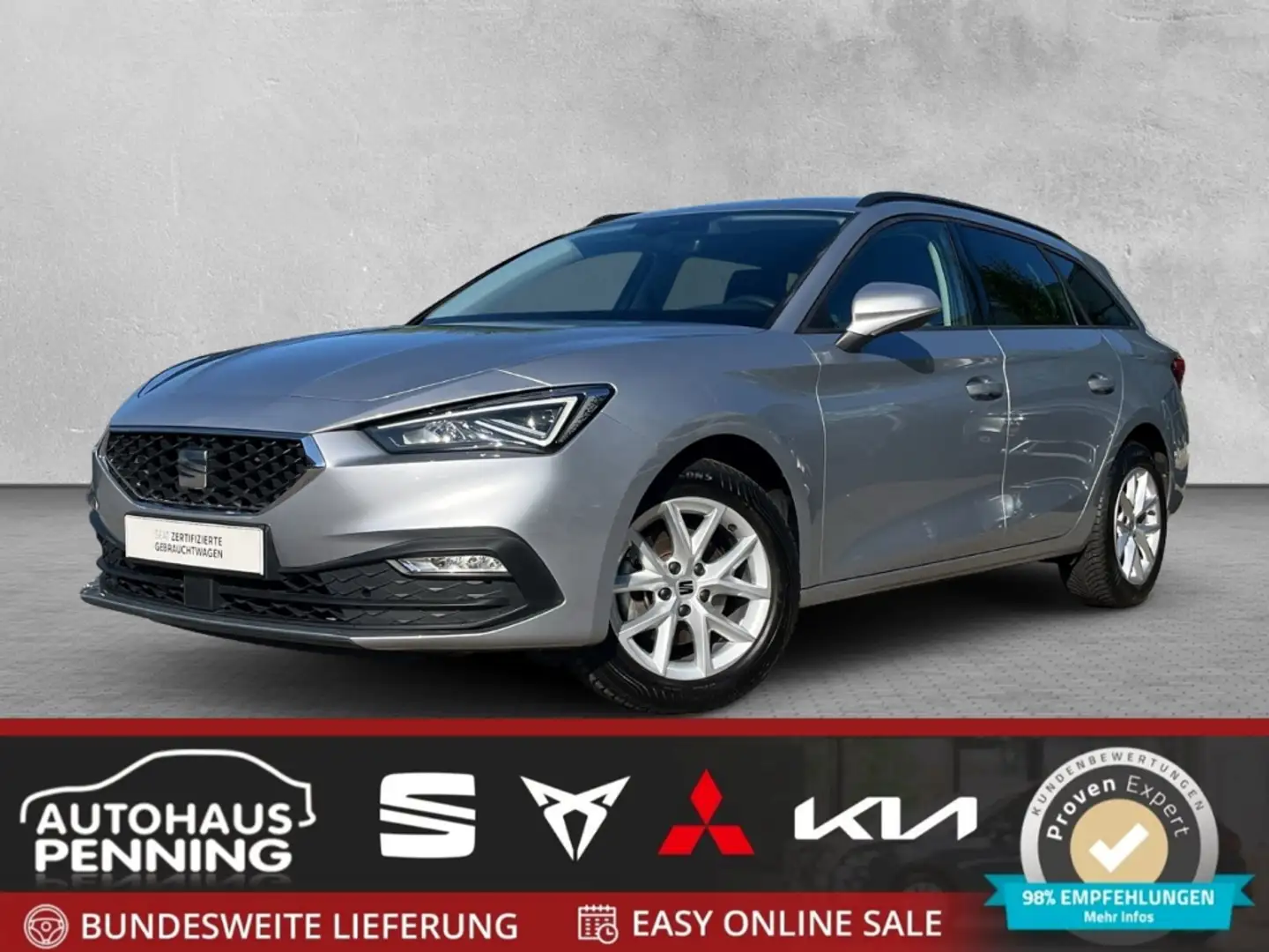SEAT Leon ST Style 1.0 TSI Full-Link ACC NAVI KLIMA LED ISOF Silber - 1