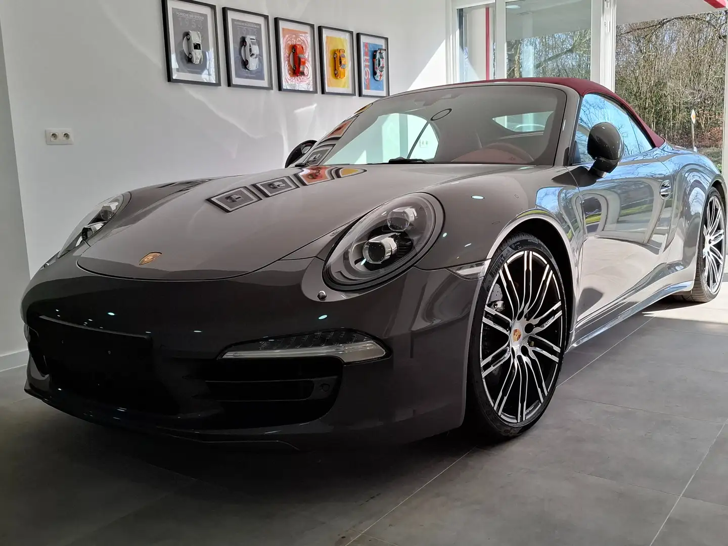 Porsche 991 4S CABRIO-PDK-PDCC-PSE-CHRONO SP+CARBON  CERAMI. Gris - 2