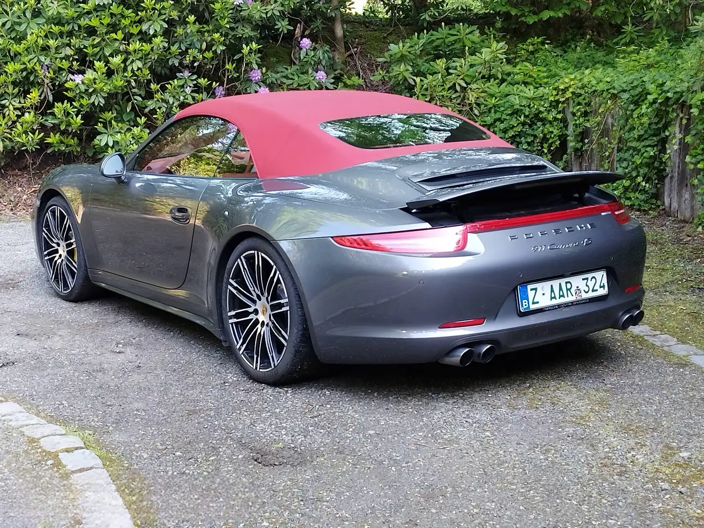 Porsche 991 4S CABRIO-PDK-PDCC-PSE-CHRONO SP+CARBON  CERAMI. Gris - 2