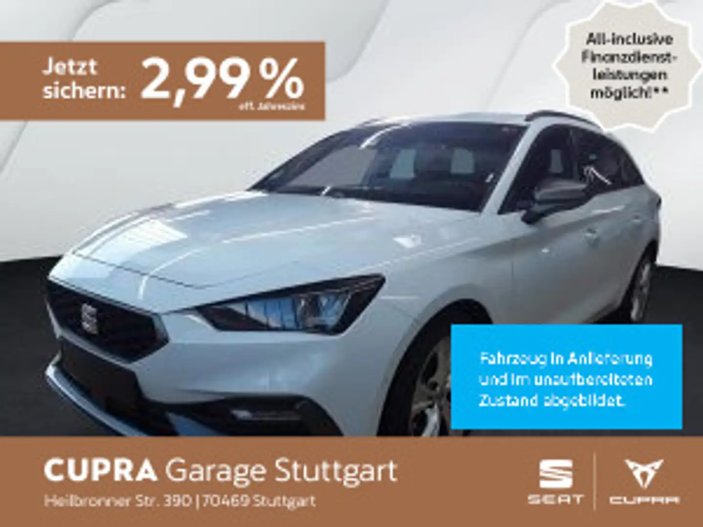 SEAT Leon 1.5 eTSI FR DSG 110 kW Weiß - 1
