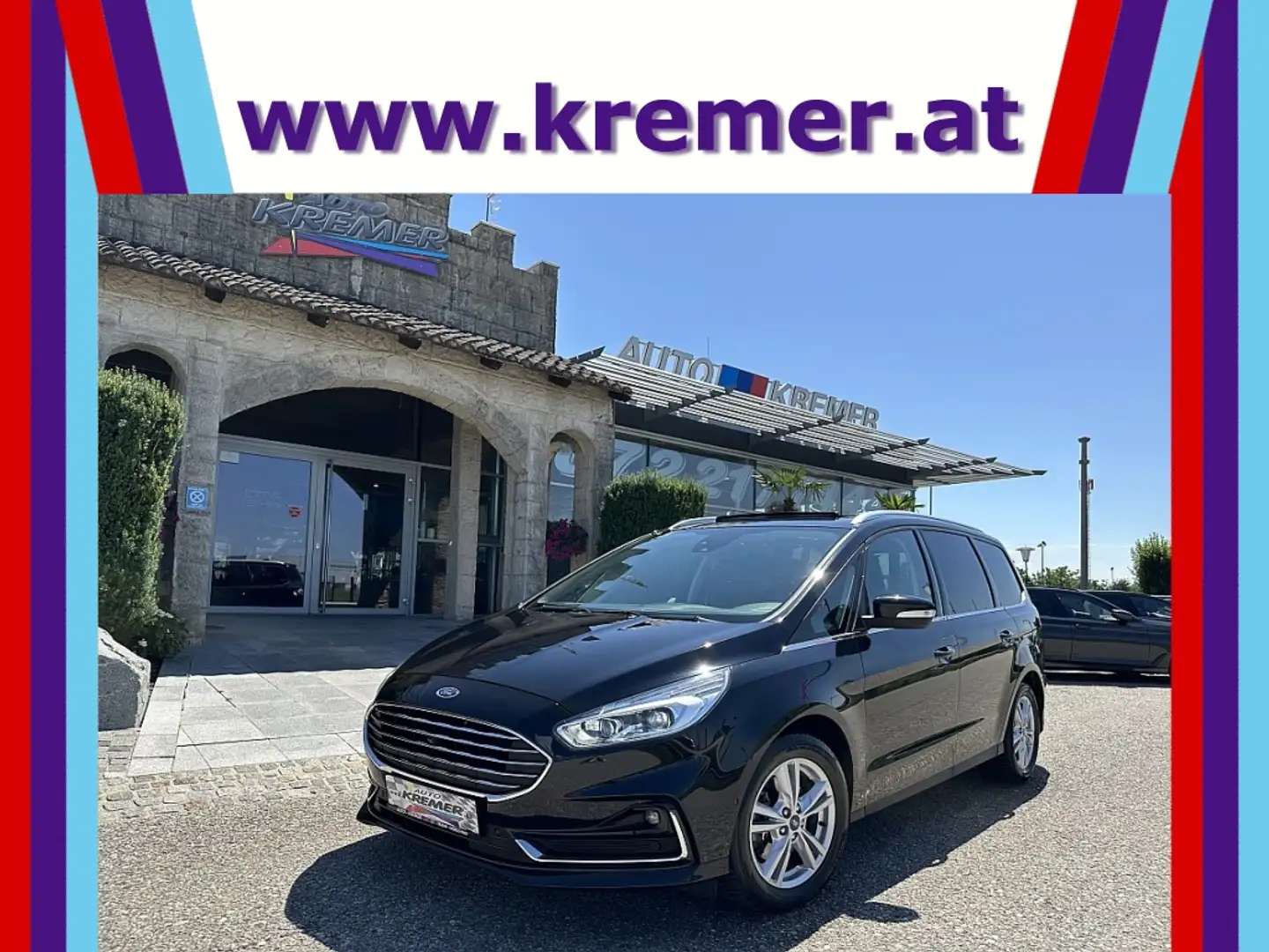 Ford Galaxy 2,0 EcoBlue SCR Titanium Aut./LED/PANO/ACC/AHK/... Noir - 1