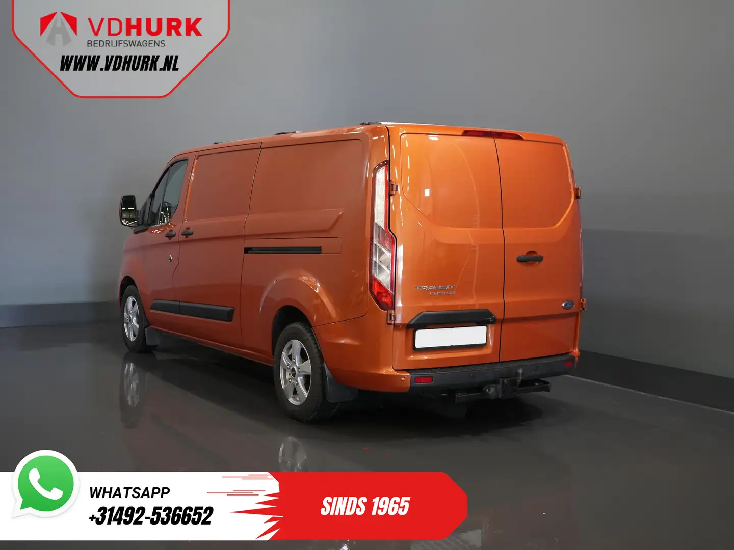 Ford Transit Custom 300 2.0 TDCI 130 pk Aut. L2 Limited BPM VRIJ! Bi-X Oranje - 2