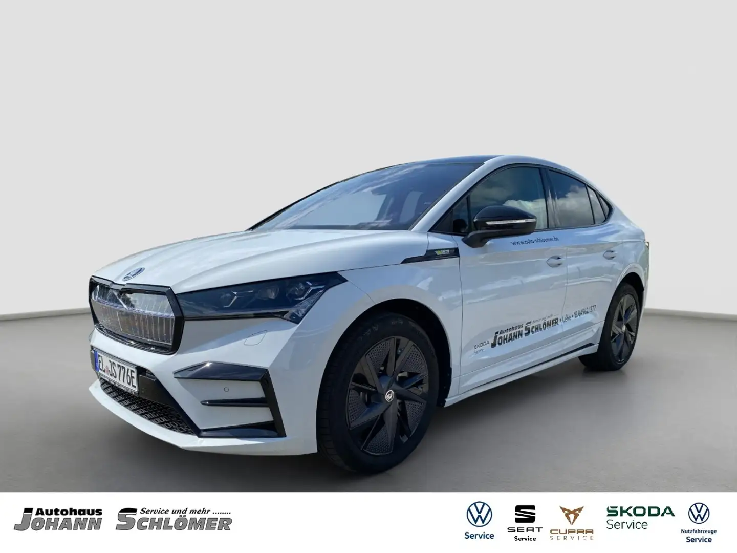 Skoda Enyaq iV Coupé RS Suite LEDER AHK NAVI KAMERA BT Klima Weiß - 1