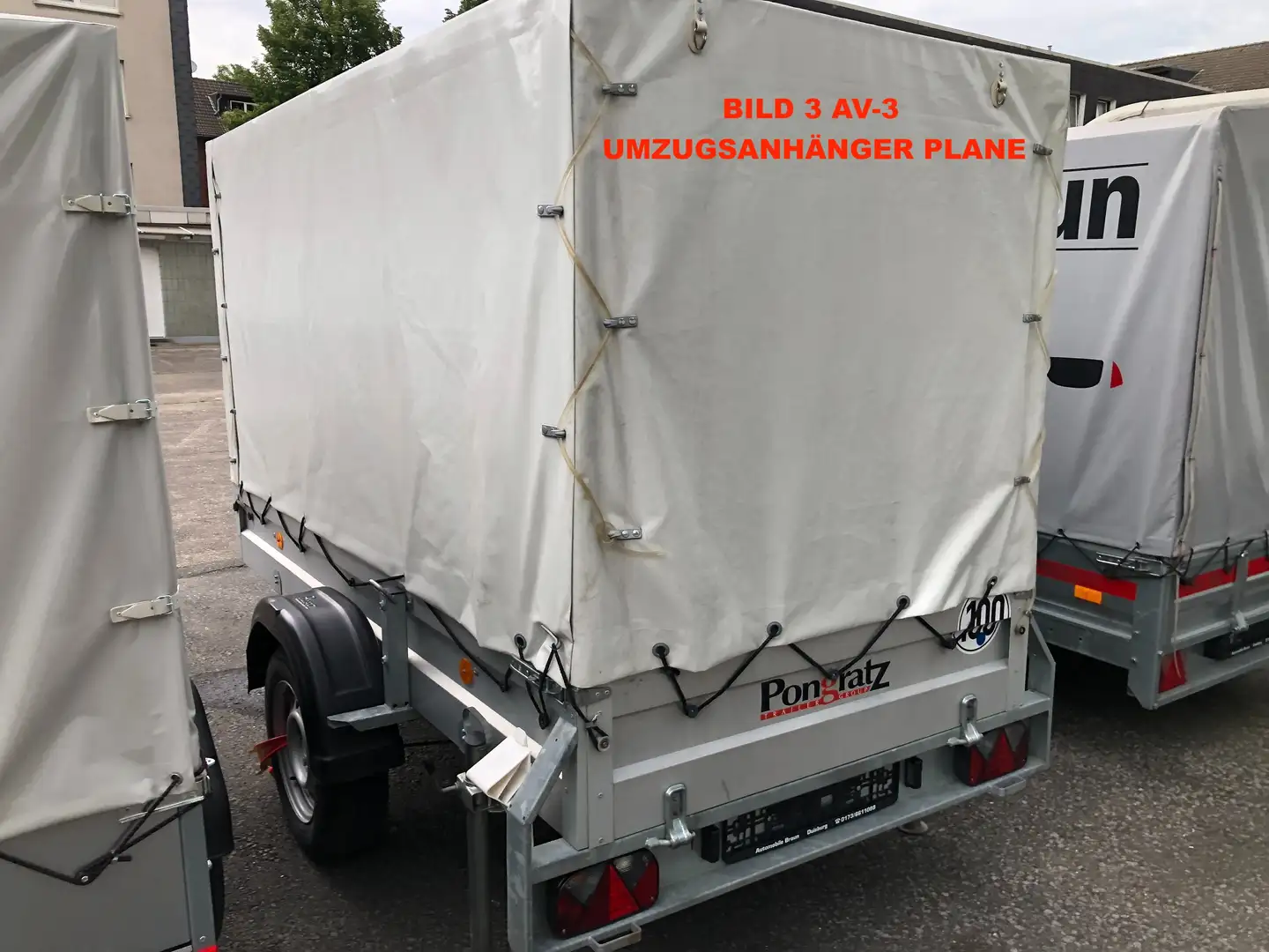 Pongratz LPA G PLANE SPRIEGEL / MOTORRAD TRAILER Silber - 2