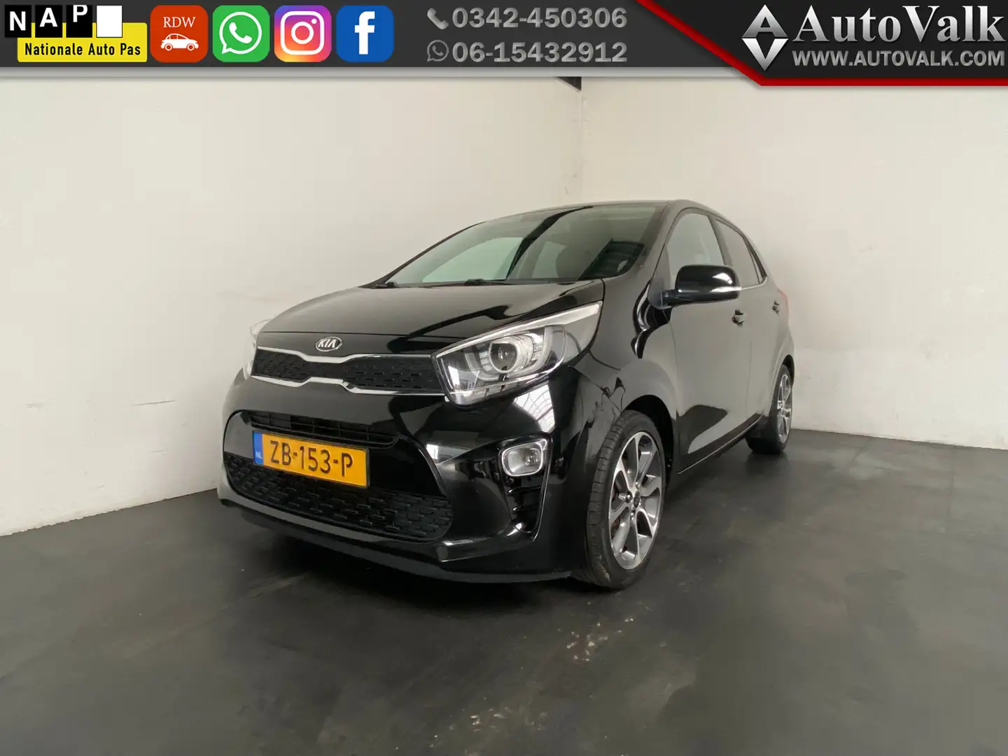 Kia Picanto 1.0 CVVT Design Edition Zwart - 1