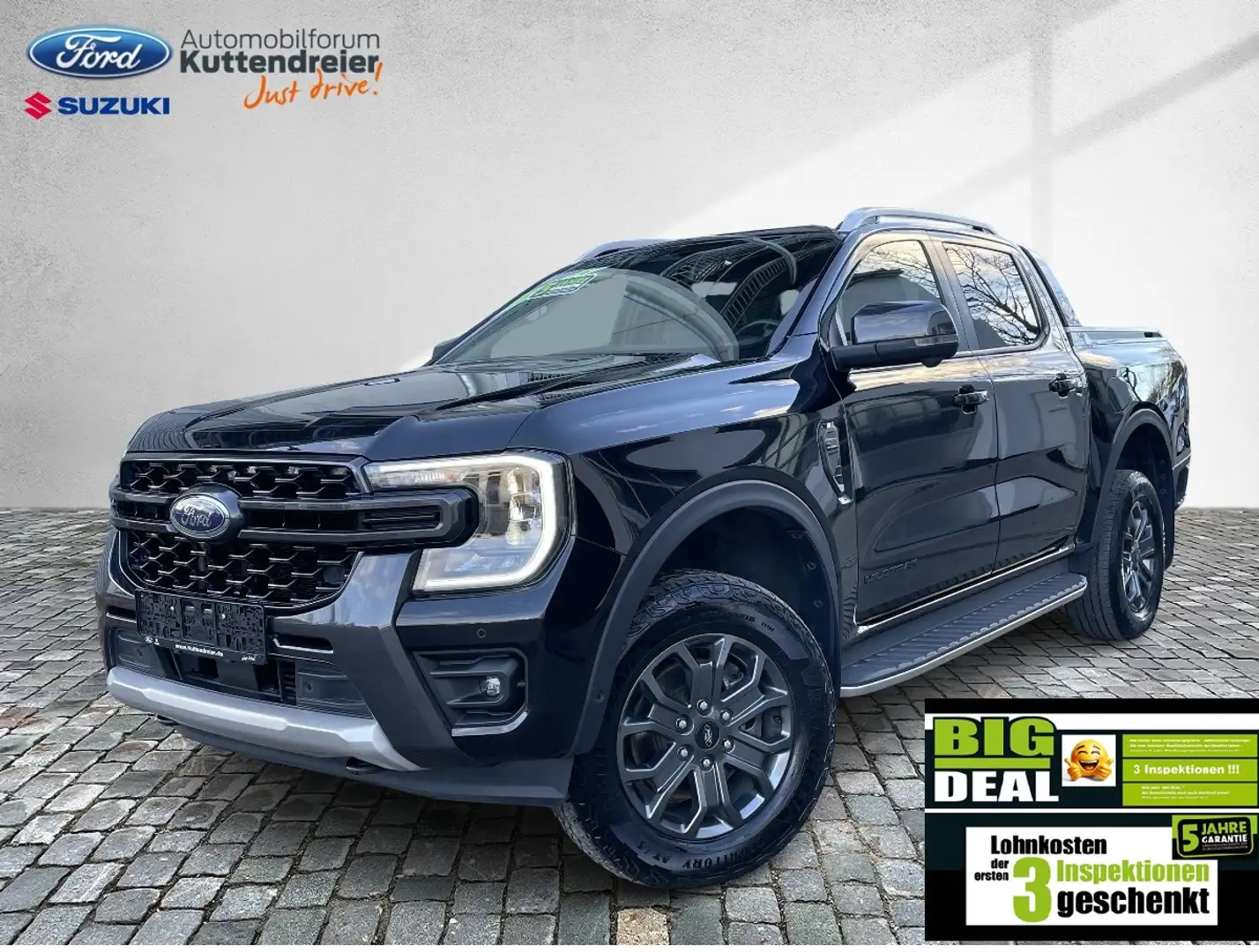 Ford Ranger 4WD Doppelkabine Wildtrak Navi Kamera LED Schwarz - 2