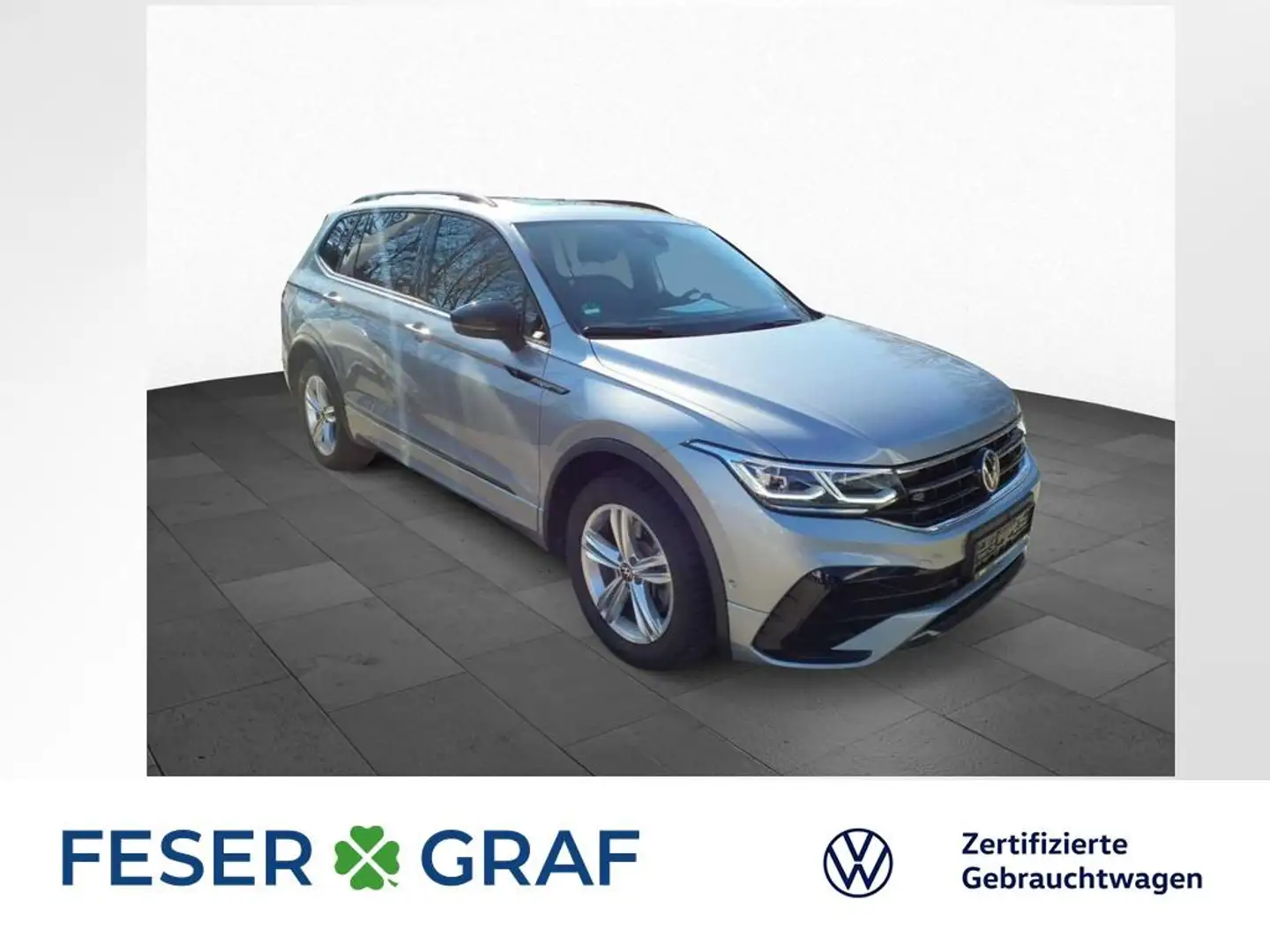Volkswagen Tiguan Allspace 2.0 TSI DSG R-LINE AHK PANO LED Silber - 1
