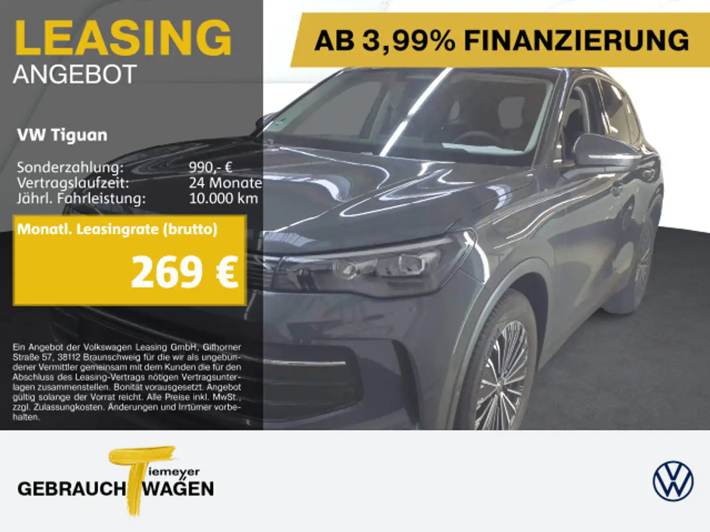 Volkswagen Tiguan 1.5 eTSI DSG LIFE LED+ KAMERA LM18 AHK Grigio - 1