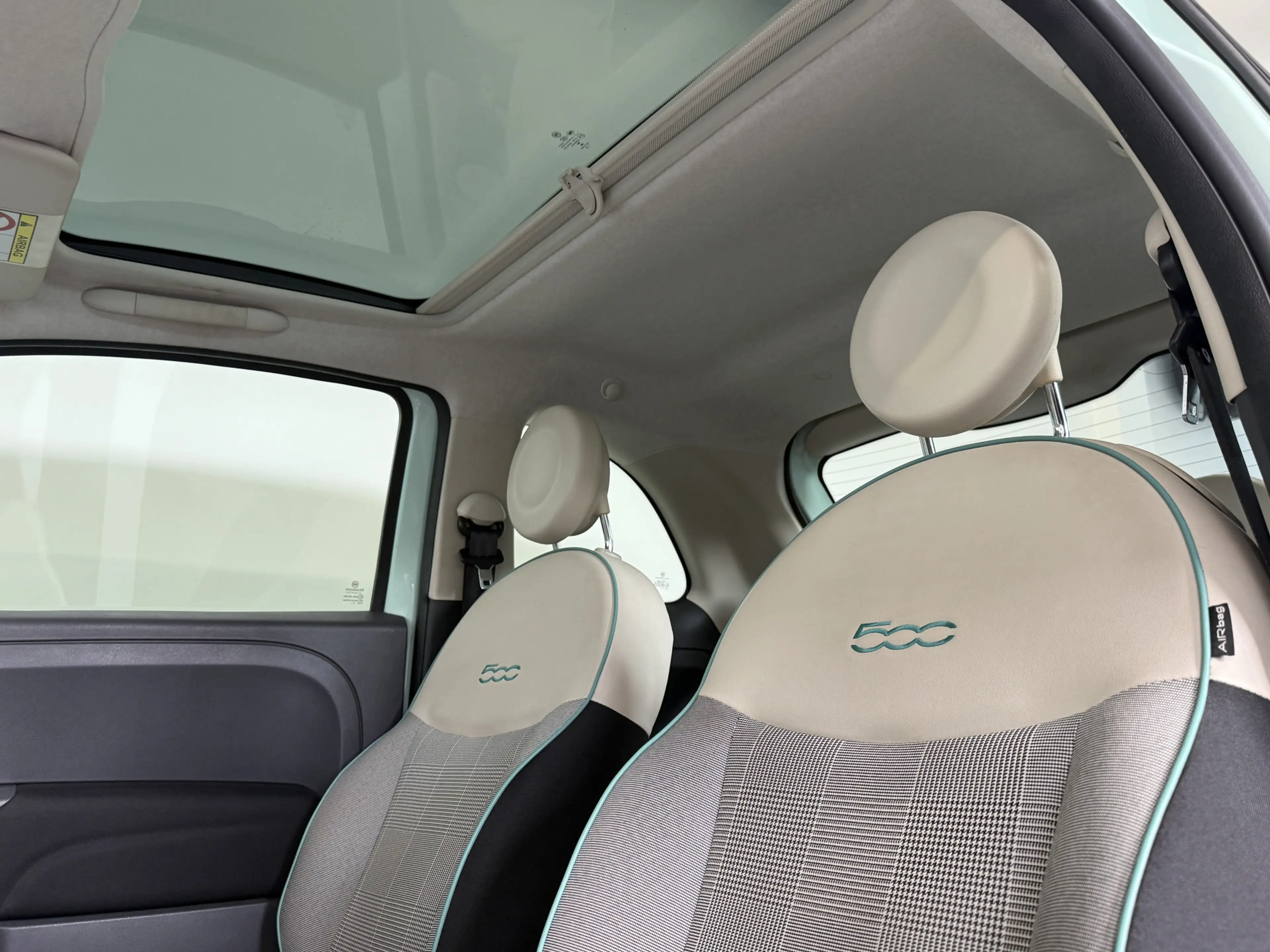 Fiat 500 1.2 Lounge Verde Lattementa-Carplay-Pano-PDC — photo 14