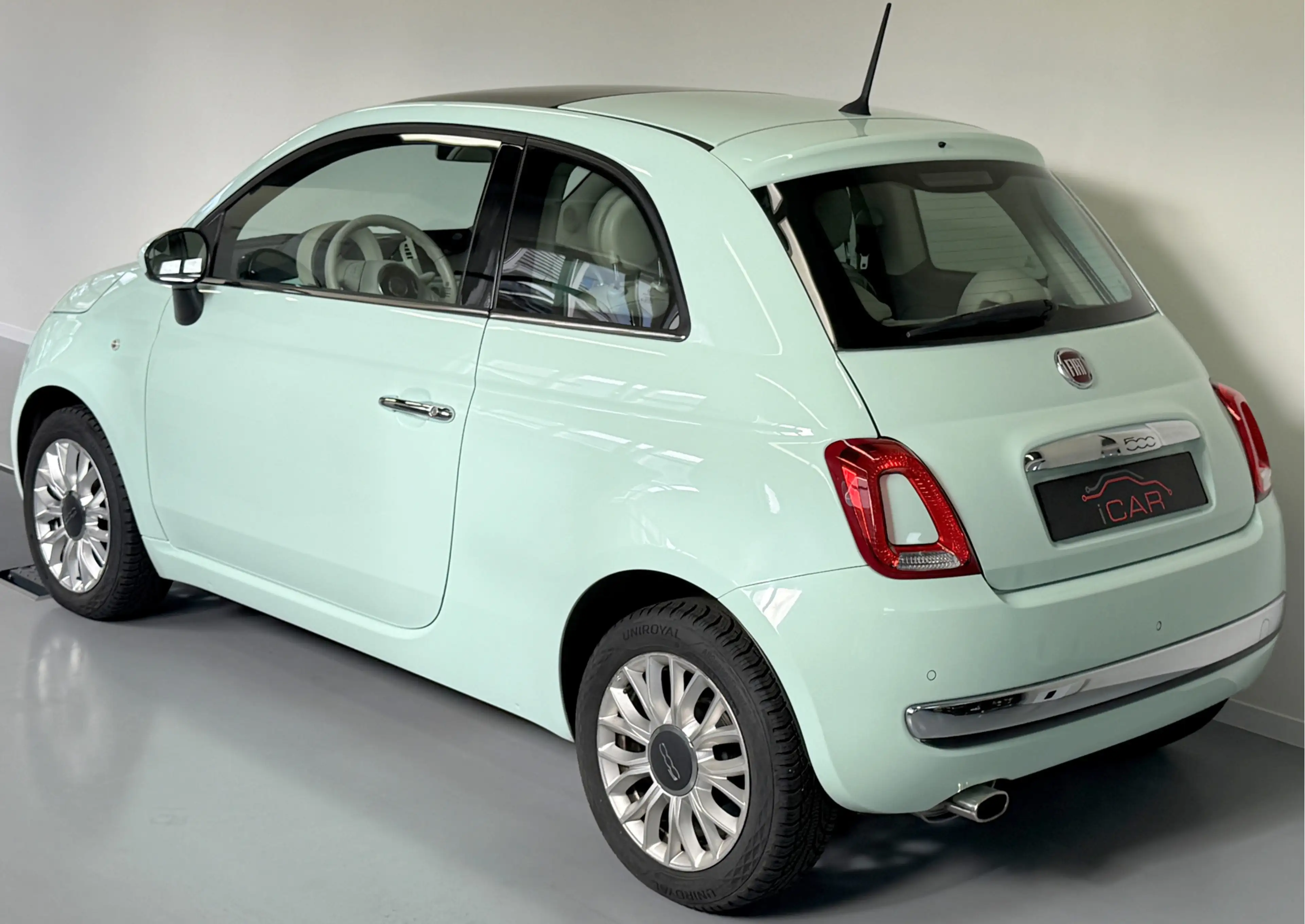 Fiat 500 1.2 Lounge Verde Lattementa-Carplay-Pano-PDC — photo 3