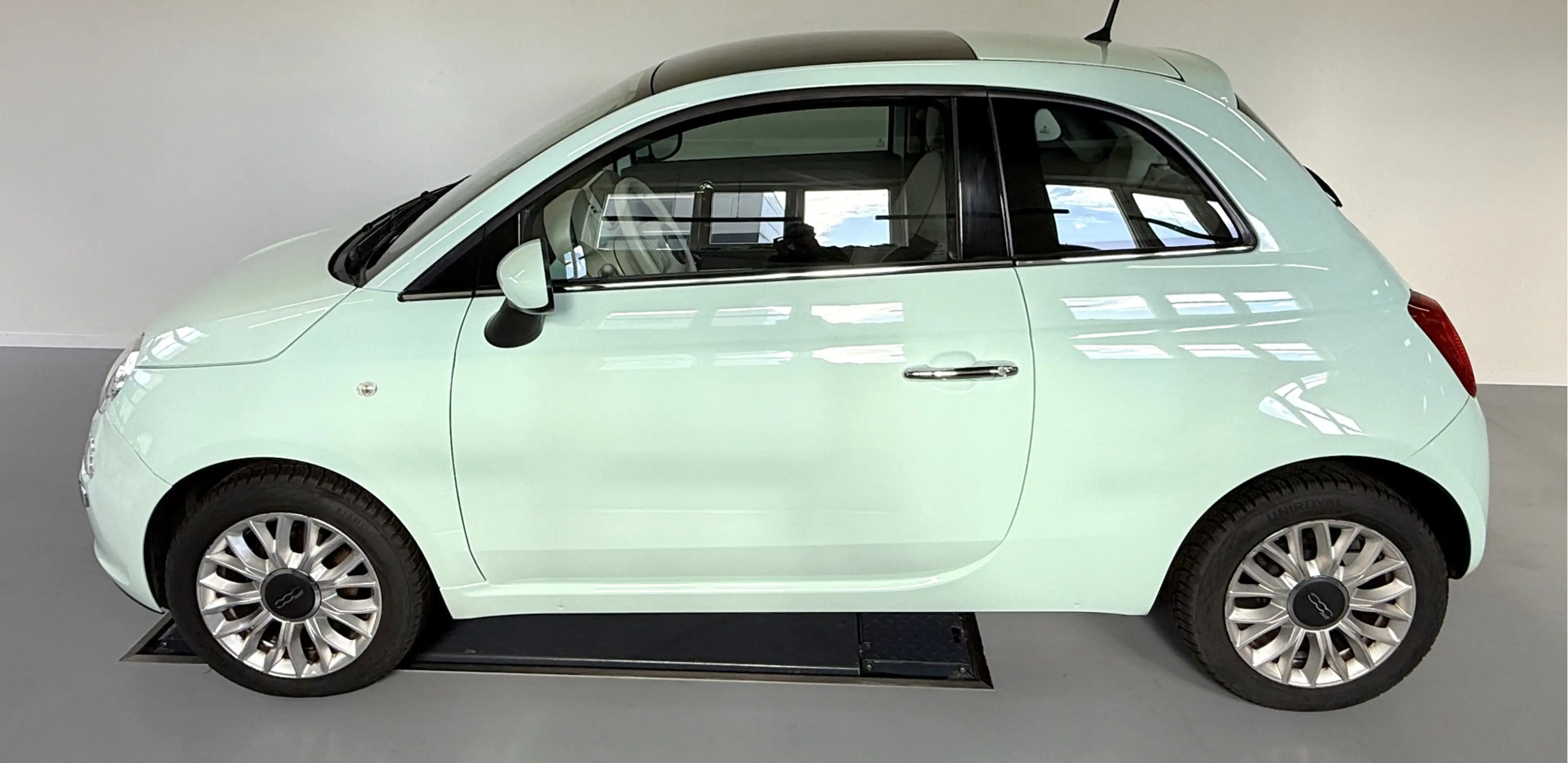 Fiat 500 1.2 Lounge Verde Lattementa-Carplay-Pano-PDC — photo 2
