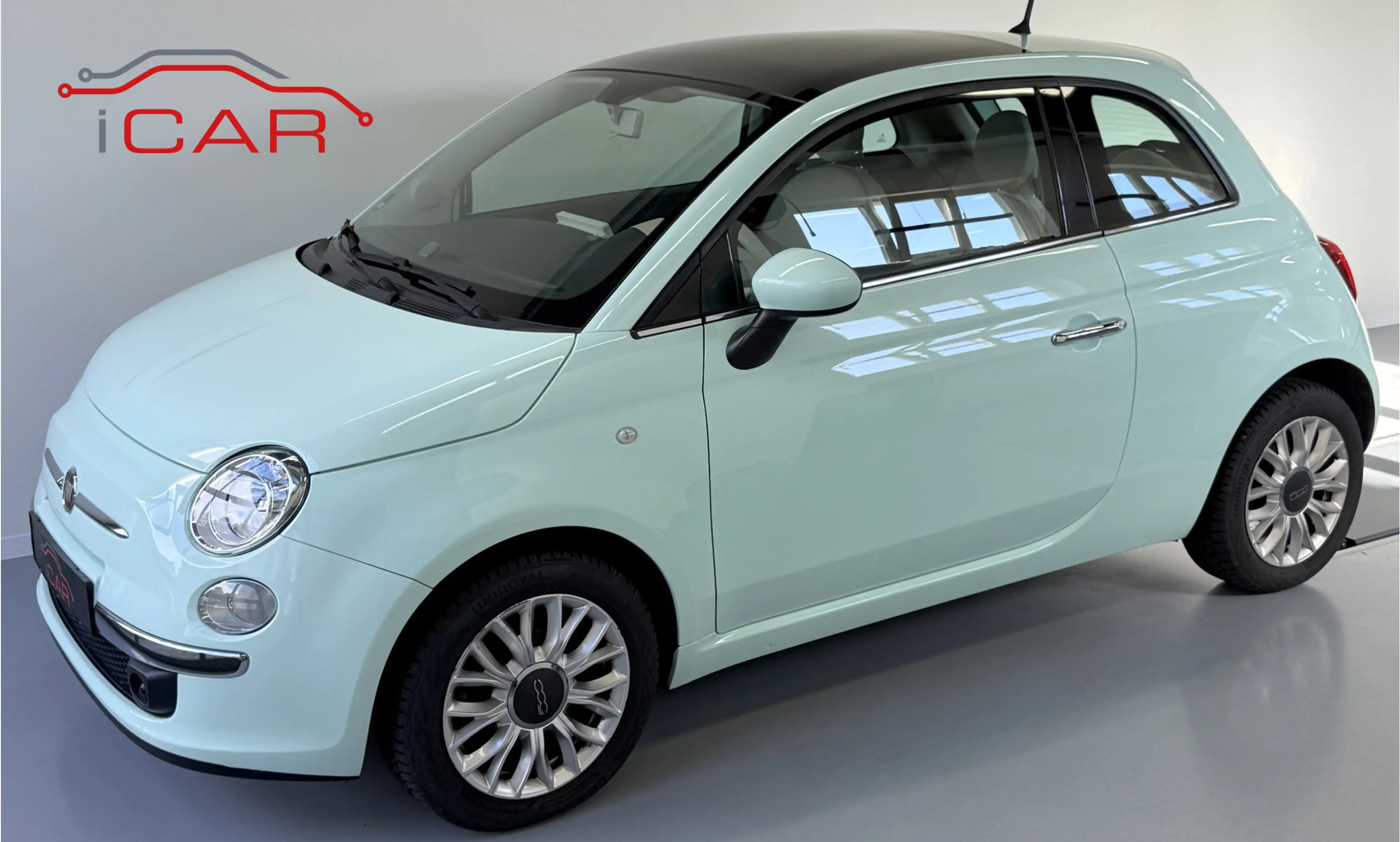 Fiat 500 1.2 Lounge Verde Lattementa-Carplay-Pano-PDC