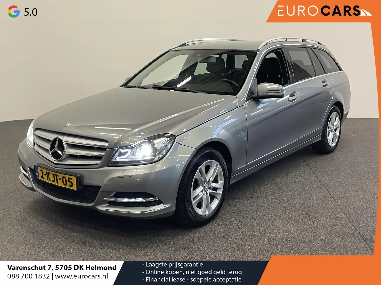 Mercedes-Benz C 180 Estate Ambition Avantgarde Automaat Navigatie Xeno Grijs - 1