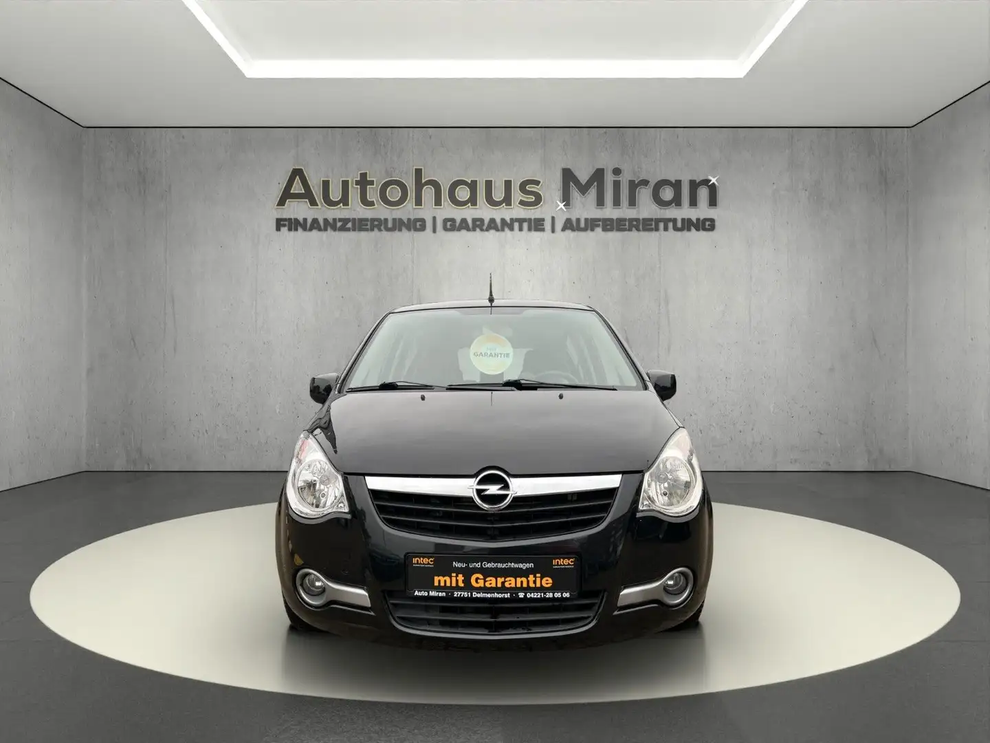 Opel Agila 1.2 Edition(nur 84Tkm*Klima*Automatik) Schwarz - 1