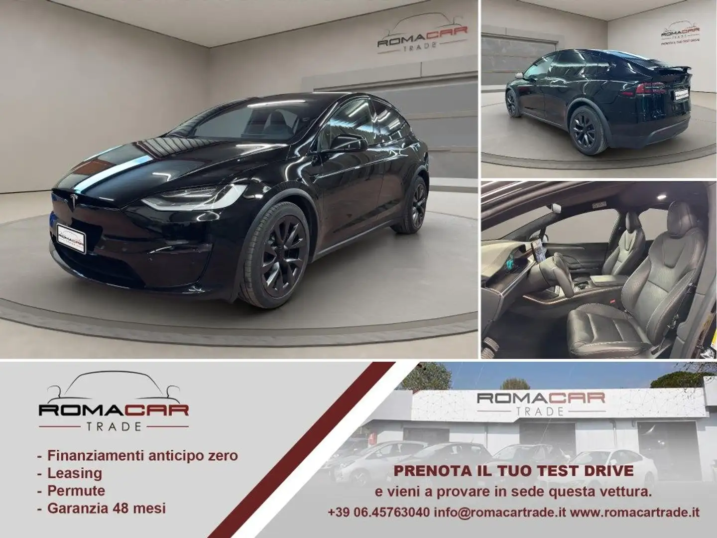 Tesla Model X Plaid 1022cv 🔥 6 posti 👌🏻 full optional Noir - 1