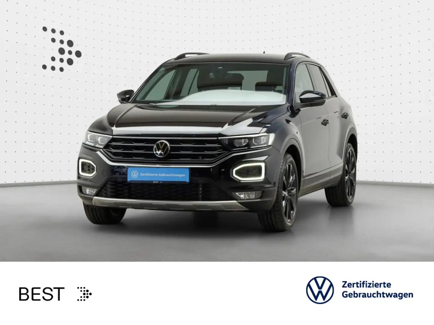 Volkswagen T-Roc 1.5 TSI DSG SPORT*BLACK-STYLE*LED*AHK*NAVI Schwarz - 1
