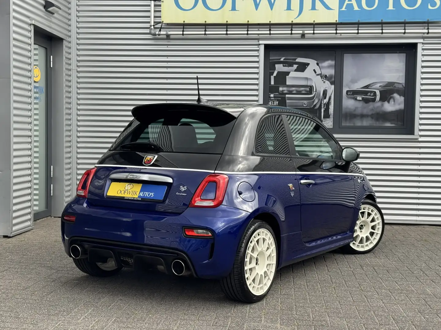 Fiat 500 Abarth 1.4 T-Jet 595 Turismo Stage2 220pk Leder Xenon Blauw - 2