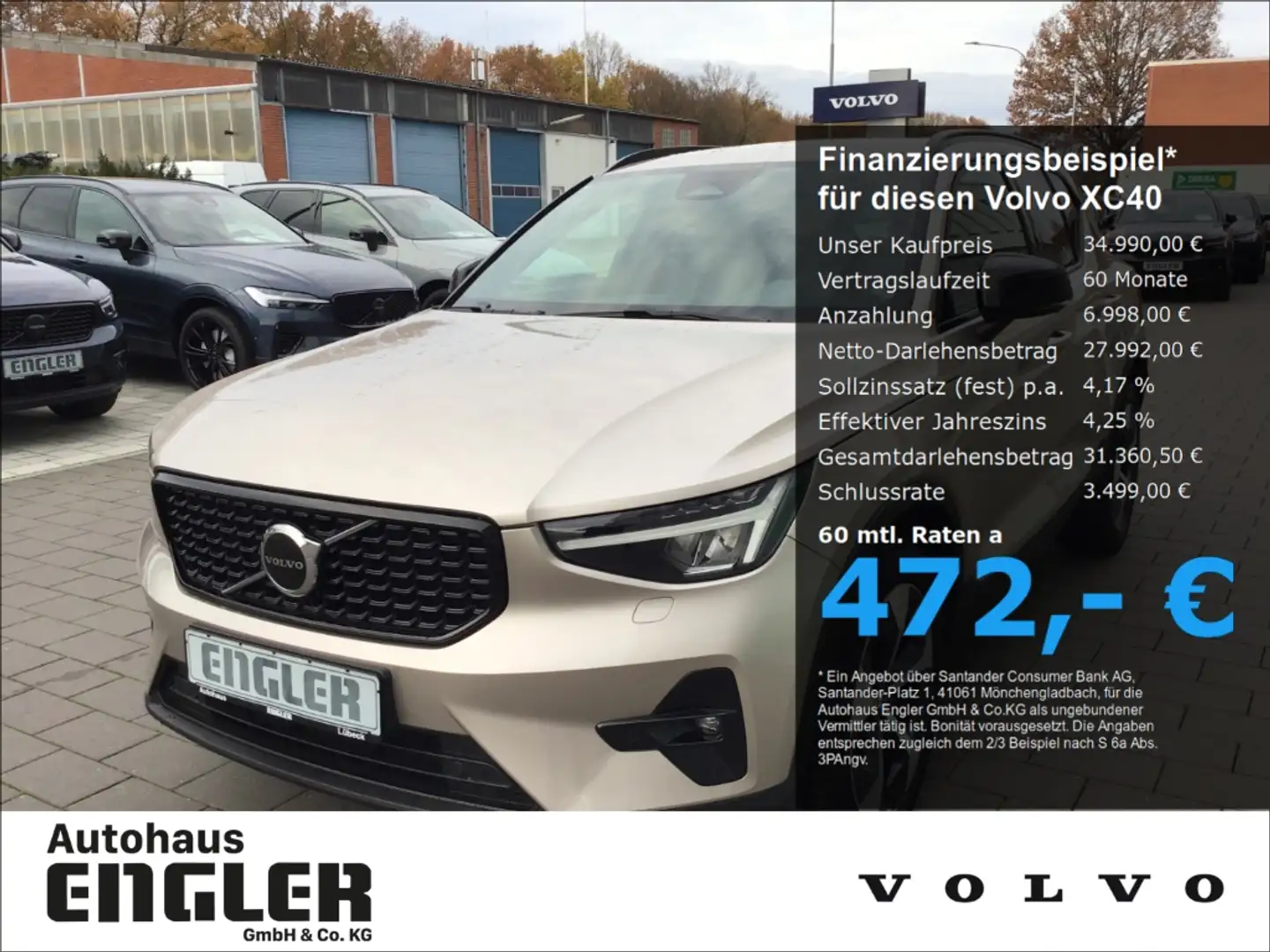 Volvo XC40 B3 (Benzin) Plus Dark Cam Navi Grau - 1