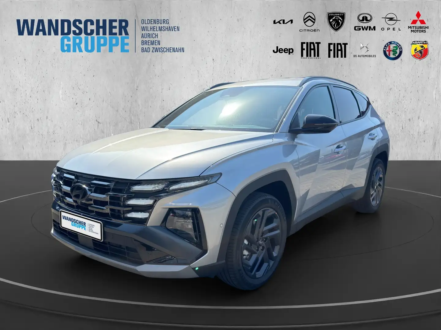 Hyundai TUCSON 1.6 ANNIVERSARY 48V hybrid 2WD HUD 360 Zilver - 1