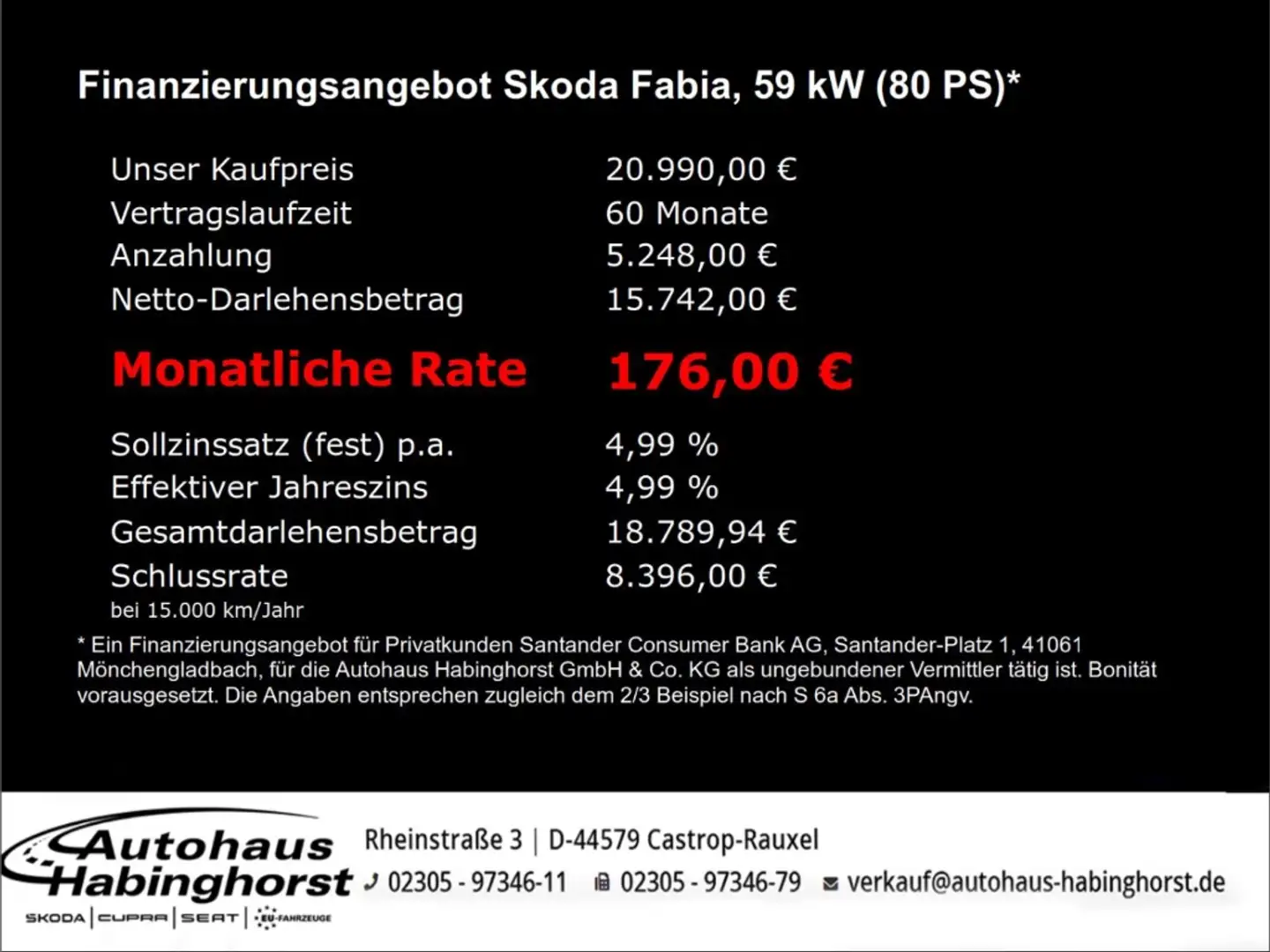 Skoda Fabia IV 1.0 MPI Tour PDC LED Shz SmartLink 16Alu Weiß - 2