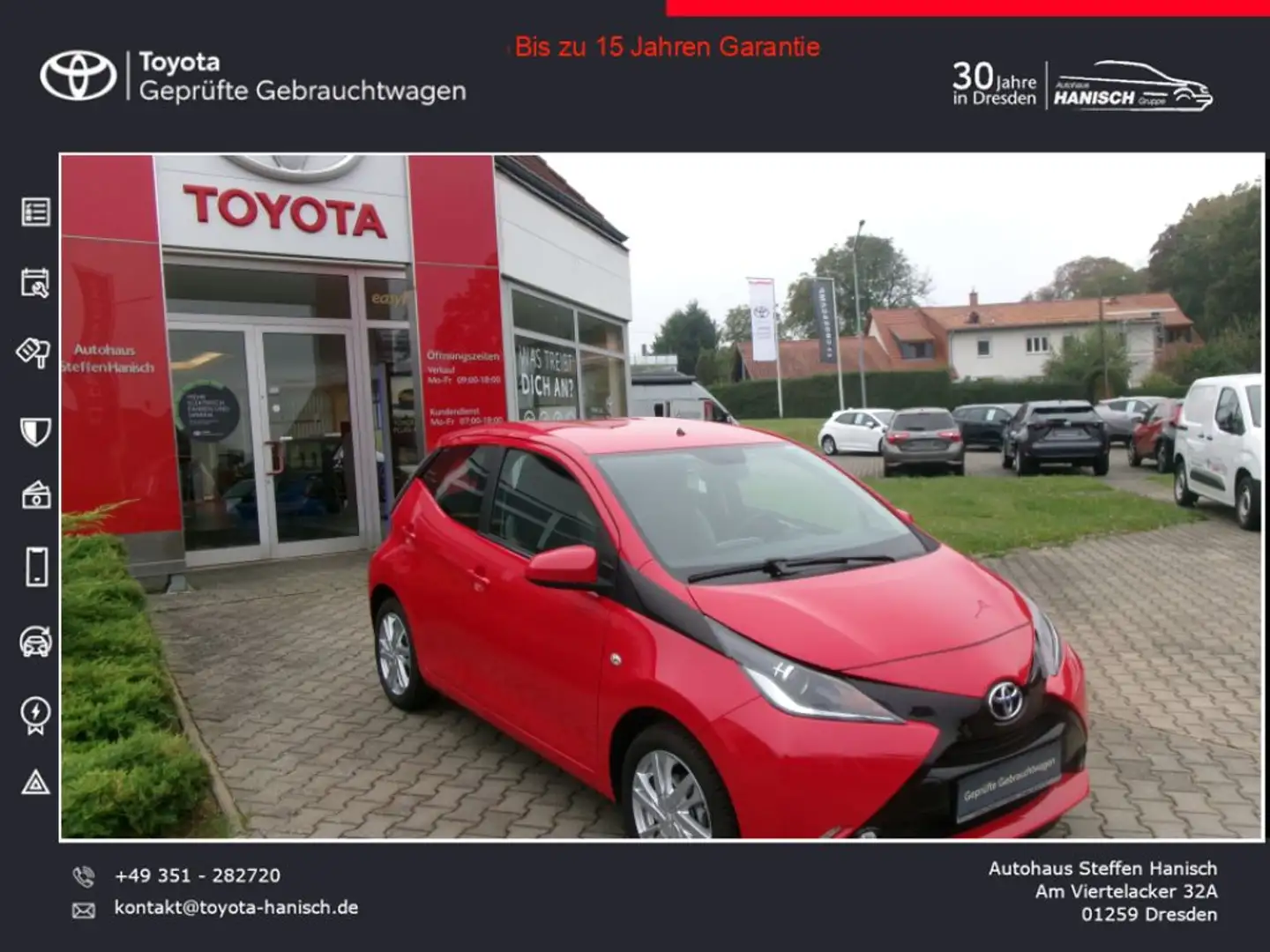 Toyota Aygo X x-play touch Rouge - 1