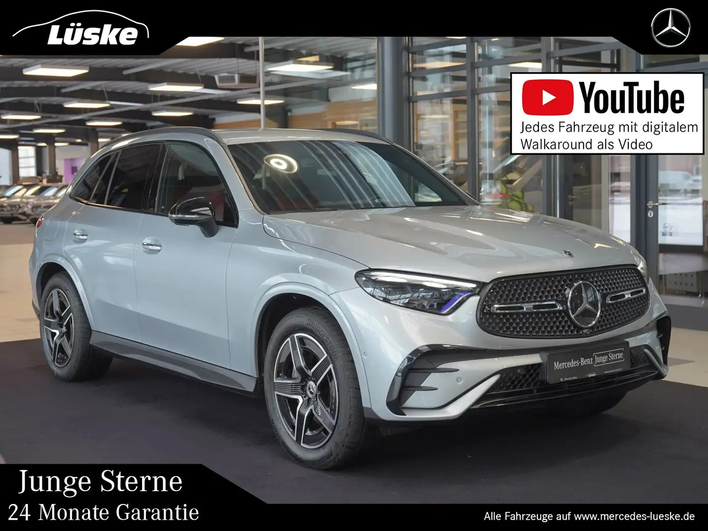 Mercedes-Benz GLC 300 GLC 300 d 4M AMG Line Night powerrot Head-up AIR Silber - 1