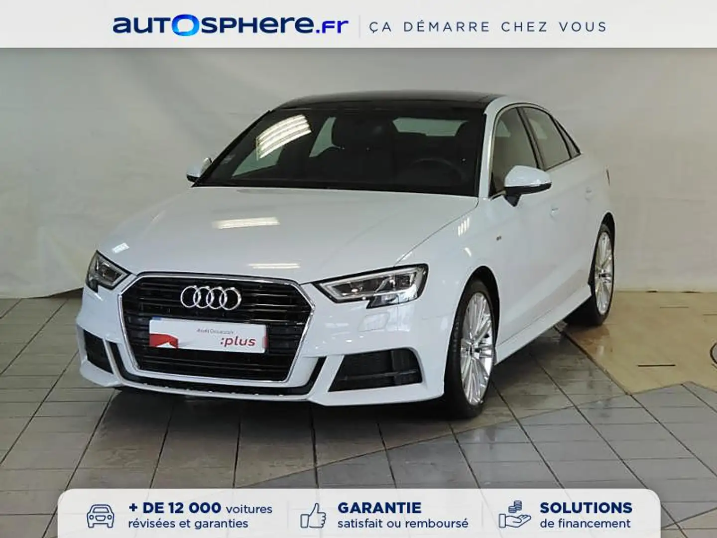 Audi A3 BERLINE 2.0 TDI 150ch S line S tronic 6 Wit - 1