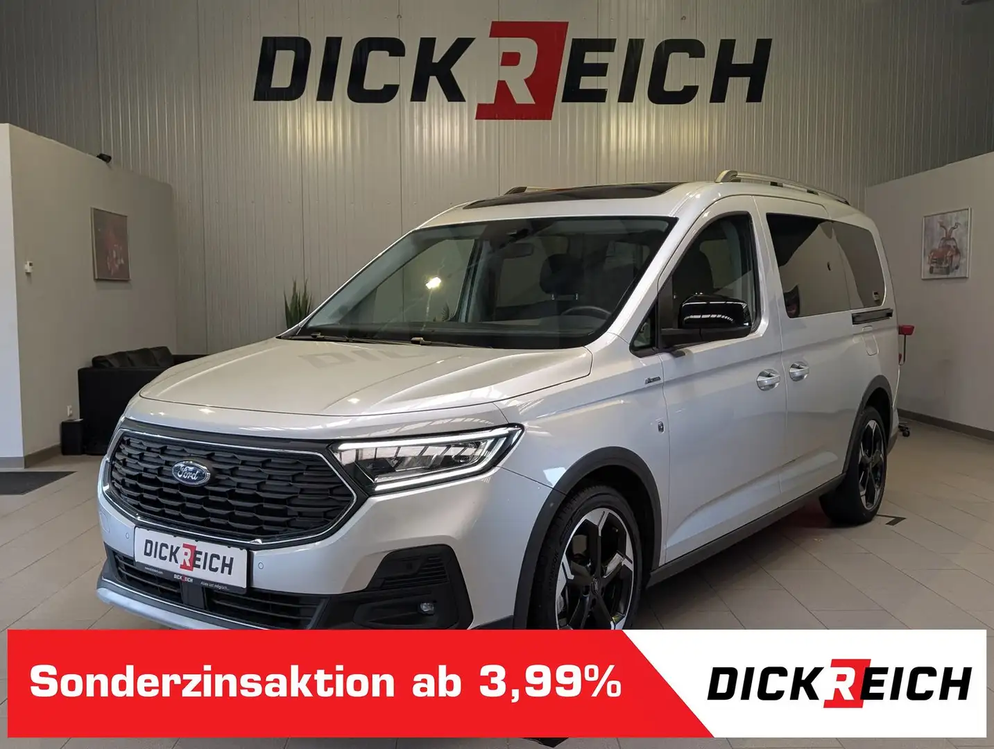 Ford Grand Tourneo Active 7-Sit Bi-LED Cam Pano AHK Silber - 1