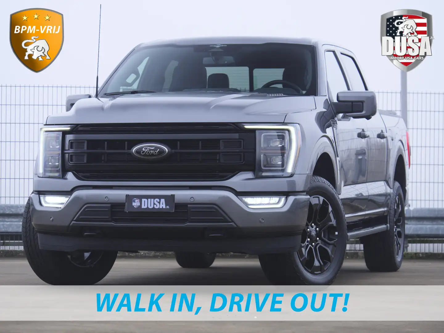 Ford F 150 5.0 V8 | Super Crew | Lariat FX4 | Black Edition | Grigio - 1