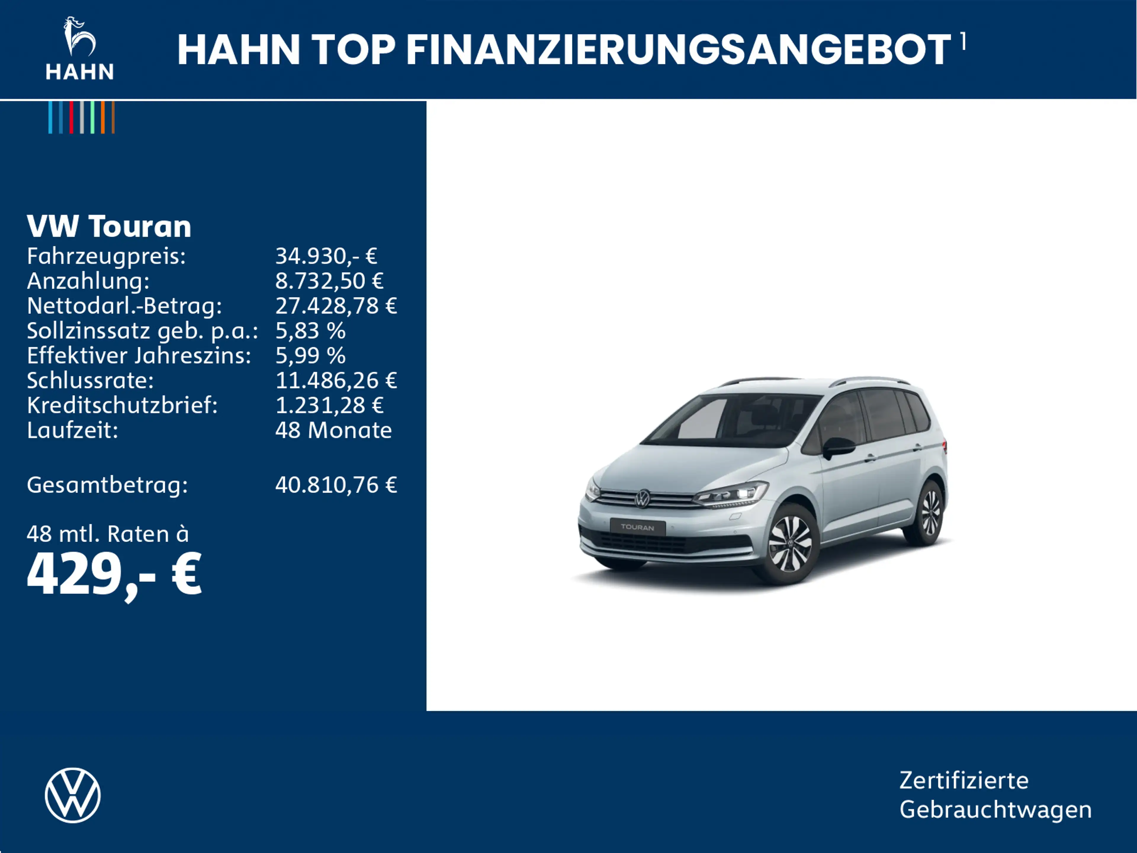 Volkswagen Touran 1.5TSI DSG Comfortline LED 7-Sitzer AHK — photo 2