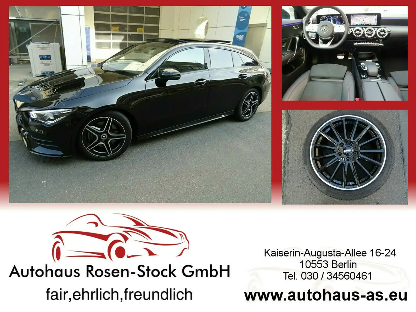 Mercedes-Benz CLA 200 Shooting Brake AMG-Line 7G-Tronic,ACC,LED,Panorama Schwarz - 1