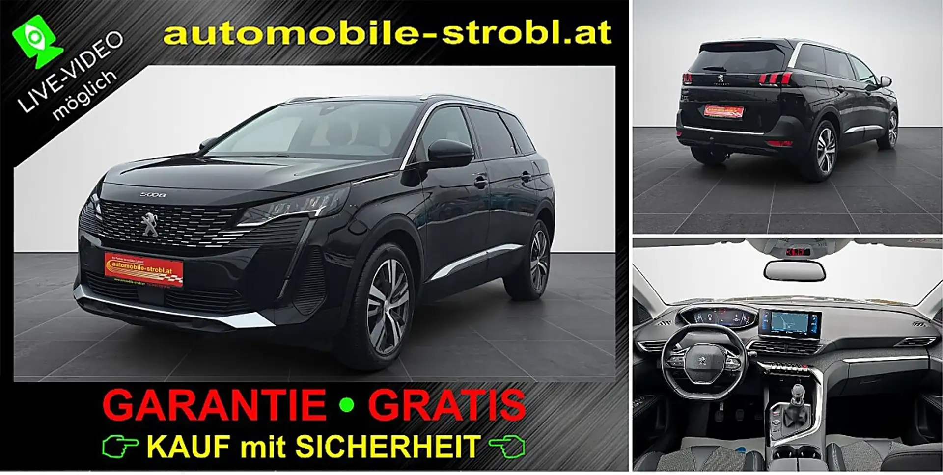 Peugeot 5008 PureTech 130 Allure*7-Sitze*Virt.C*LED*GARANTIE* Schwarz - 1