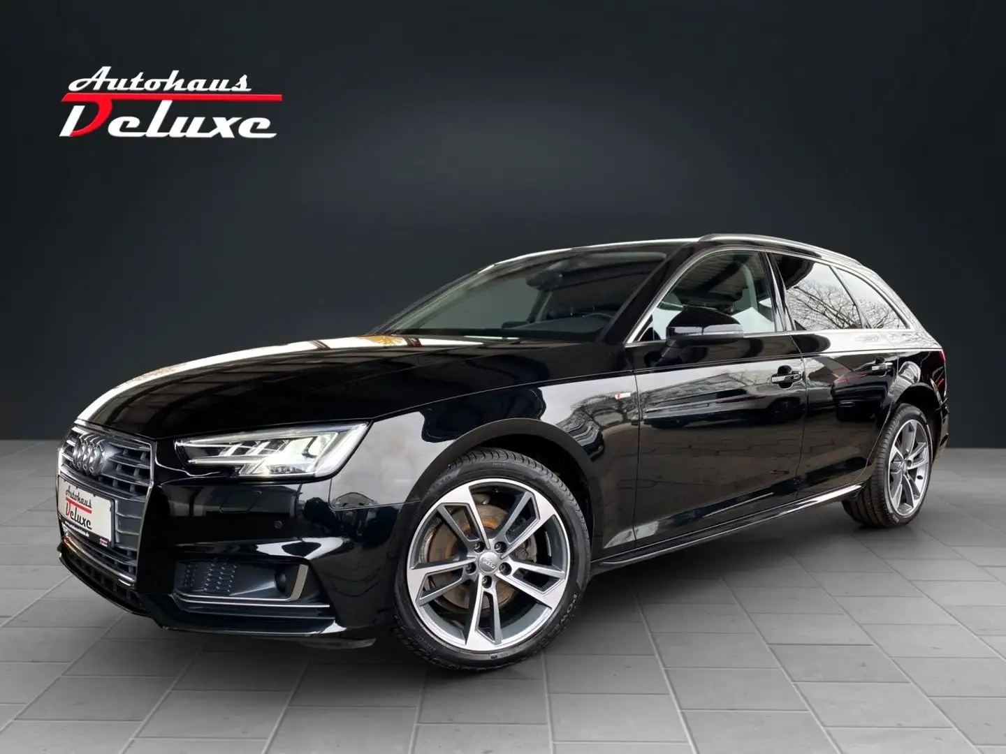 Audi A4 2,0 TDI AVANT S-LINE NAVI-KAMERA-ACC-LED-AHK Schwarz - 1