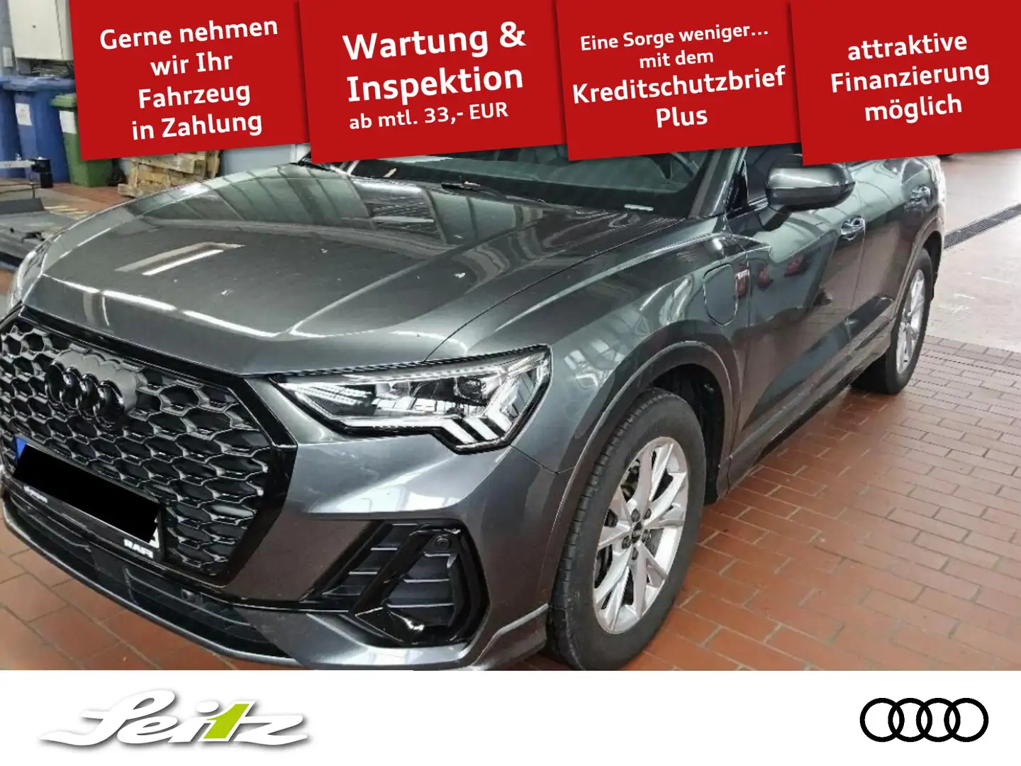 Audi Q3 Sportback 45 TFSI e S line *AHK*NAVI*KAMERA* Grijs - 1