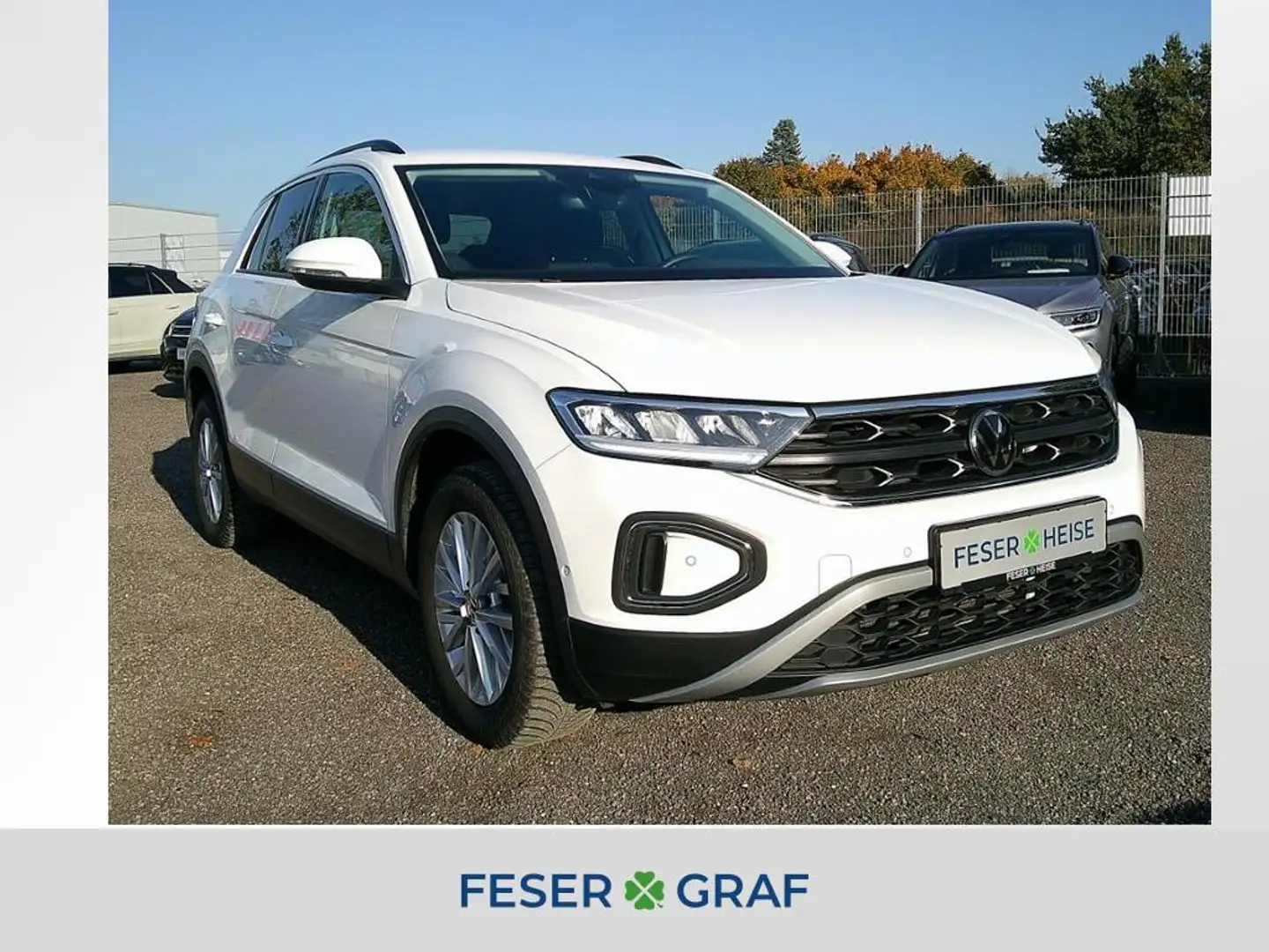 Volkswagen T-Roc Life 1.0 TSI LED/Sitzhzg./App-Connect/Navi Weiß - 1