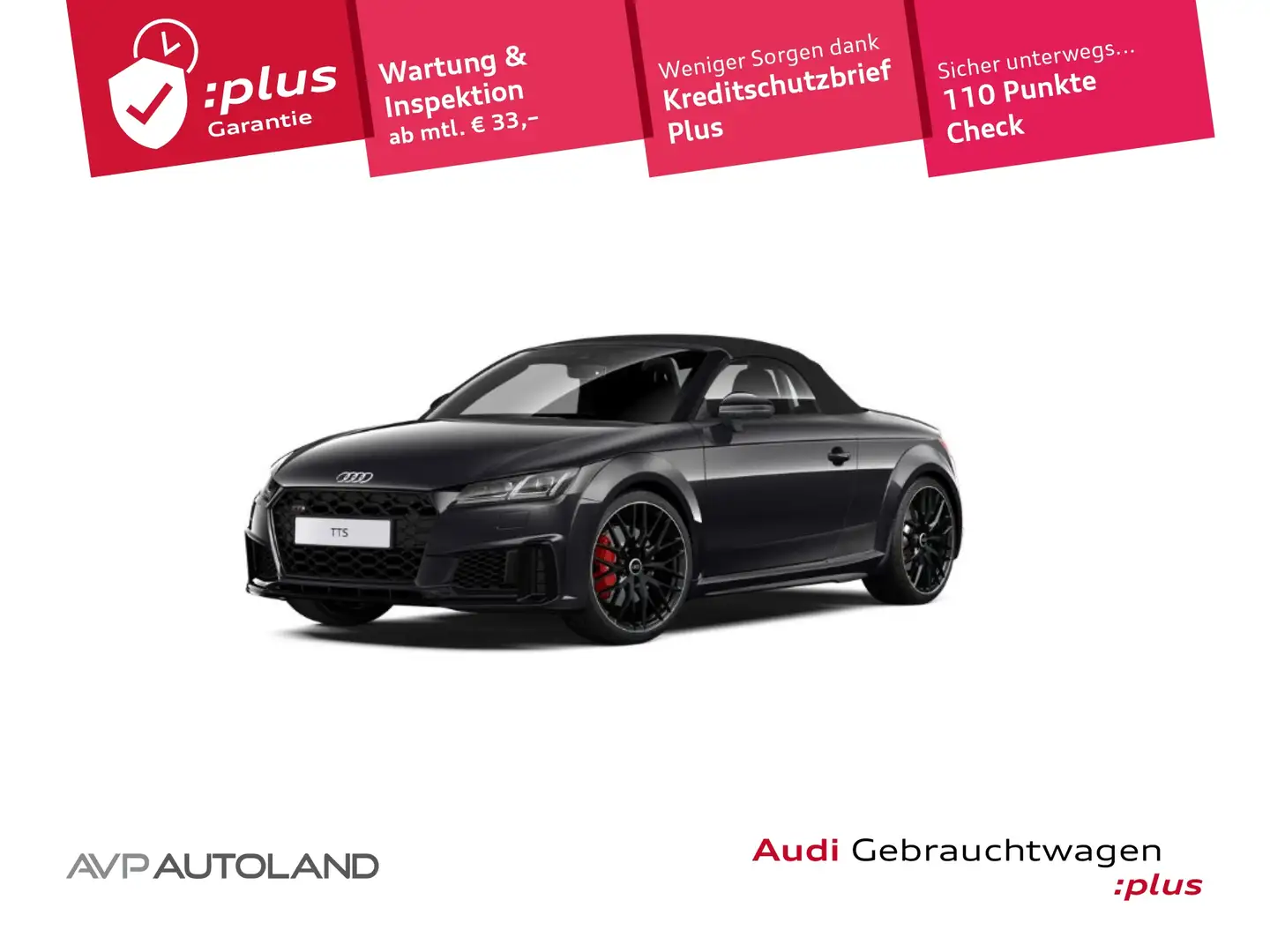Audi TTS Roadster 2.0 TFSI quattro S tronic | NAVI Schwarz - 1