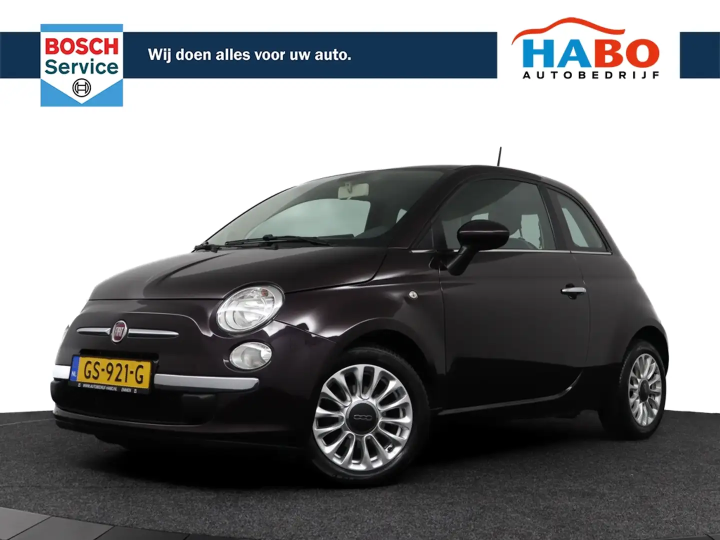 Fiat 500 0.9 TWINAIR TURBO EASY 80PK AC/APPLE.CARPLAY/CV+AB Mauve - 1