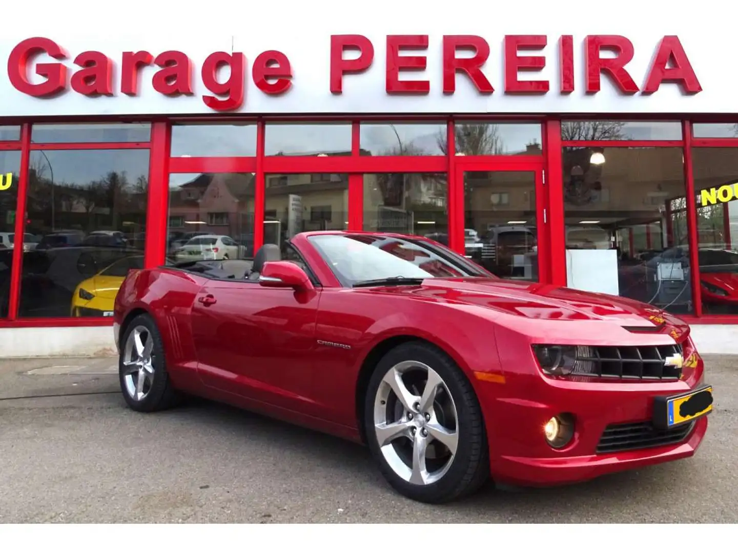 Chevrolet Camaro 6.2 V8 CABRIO COC EUROPA MODEL AUTO CUIR 1 HAND Rouge - 2