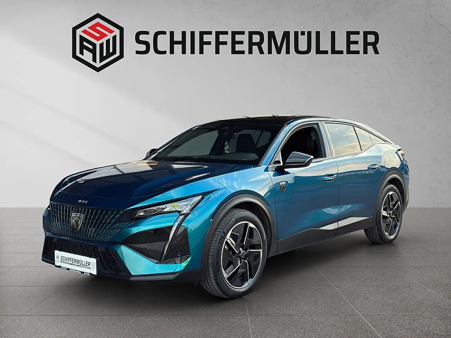 Peugeot 408 PHEV 180 e-EAT8 GT *Glashub-/Schiebedach* Blau - 1