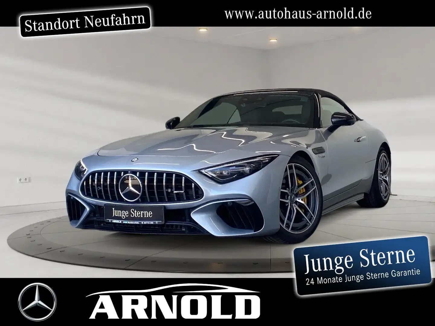 Mercedes-Benz SL 63 AMG SL 63 4M+ Carbon DISTRONIC Sitzklima Burmester LED Silber - 1